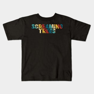 Retro Color - Screaming Trees Kids T-Shirt